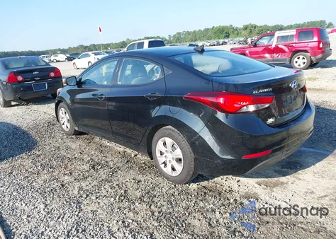 2016 Hyundai Elantra Se from USA, damaged, VIN 5NPDH4AE7GH696364